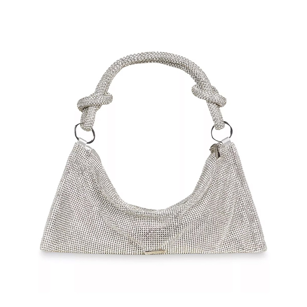 cult gaia hera nano rhinestone shoulder bag clear color